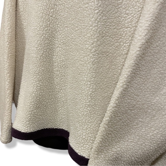 Vintage 90s Purple Mountain Sherpa Fleece Sweater - Picture 5 of 7